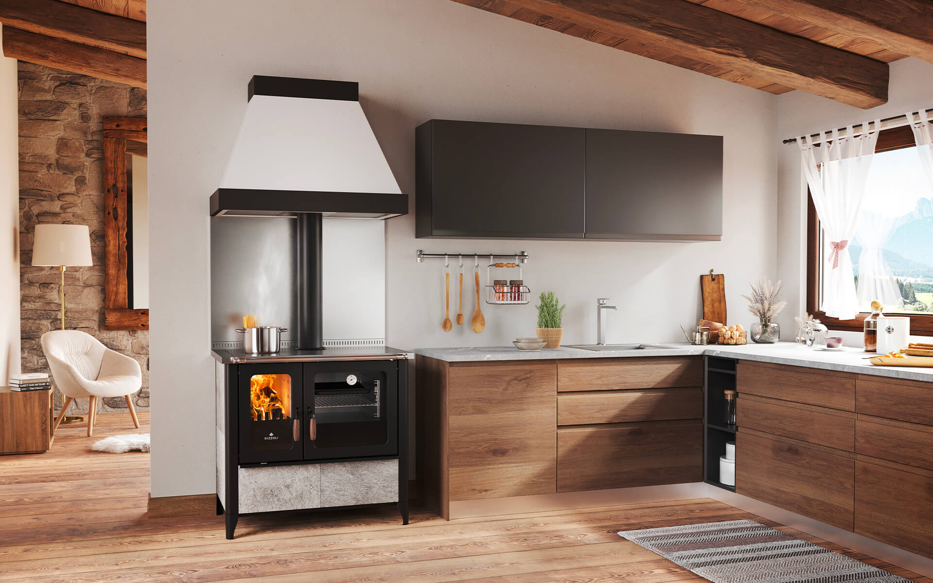 rizzoli stufa cucina superflame